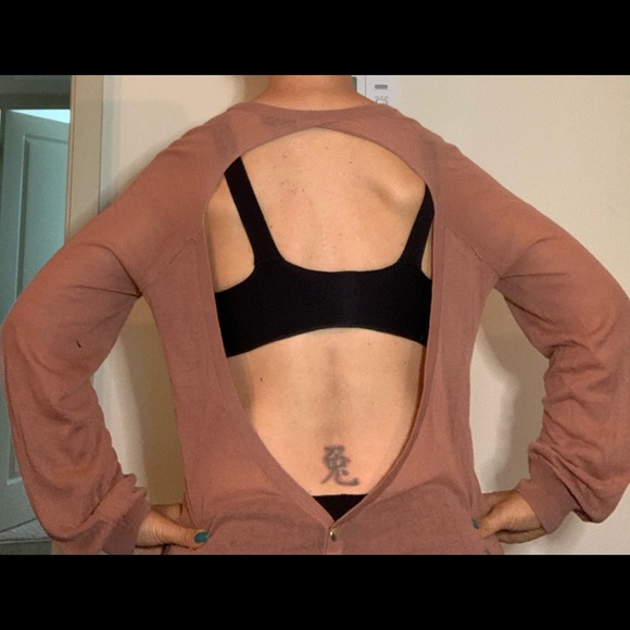 Worn Once Tildon Sheer Open Back Cardigan Size S - Picture 2 of 6